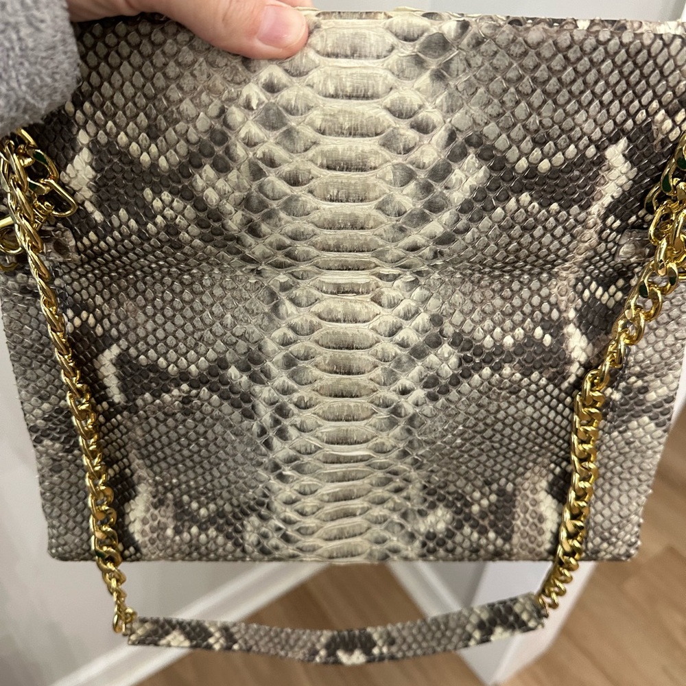 Taxidermy Python Foldover Clutch - image 3